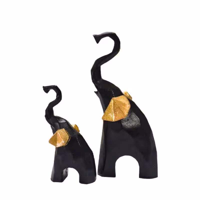 دکوری مدل زوج فیل ها مجموعه 2 عددی