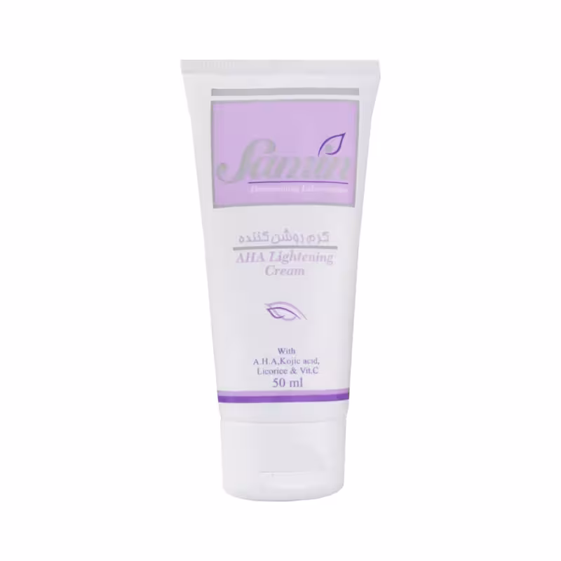 کرم روشن کننده آلفا هیدروکسی اسید فاقد پارابن ثمین