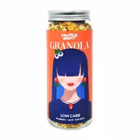 گرانولا لو کرب جو دوسر با بلوبری،دانه همپ و چیا 350 گرم هلتی - Healthy Low Carb Granola