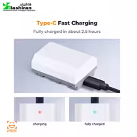باطری دوربین سونی K&amp;F NP-FZ100 Battery with Type-C Fast Charging
