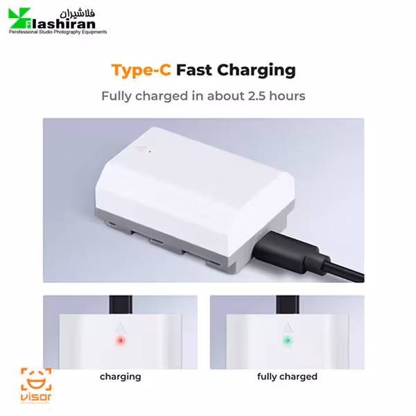 باطری دوربین سونی K&F NP-FZ100 Battery with Type-C Fast Charging