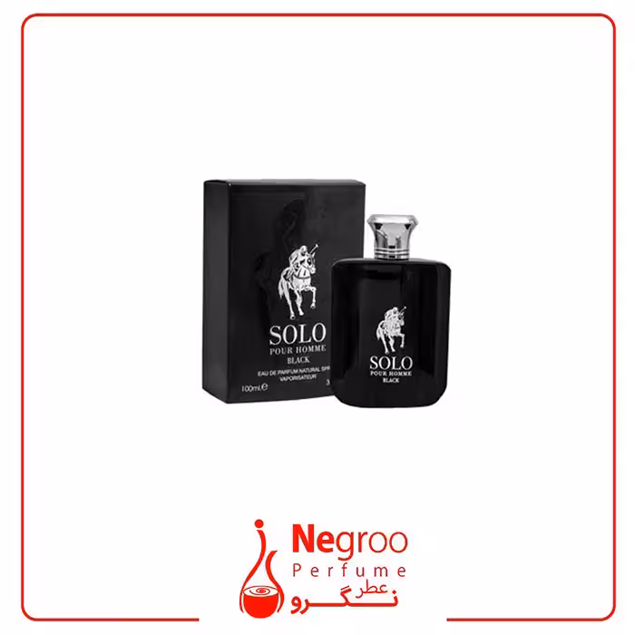 عطر مردانه فراگرنس ورد Solo Black حجم 100 میل “پولو بلک”