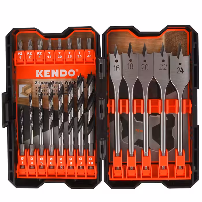 ست مته چوب کندو به همراه سر بیت مدل KE-321021