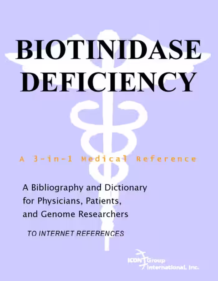 خرید و دانلود نسخه کامل کتاب Biotinidase Deficiency - A Bibliography and Dictionary for Physicians, Patients, and Genome Researchers