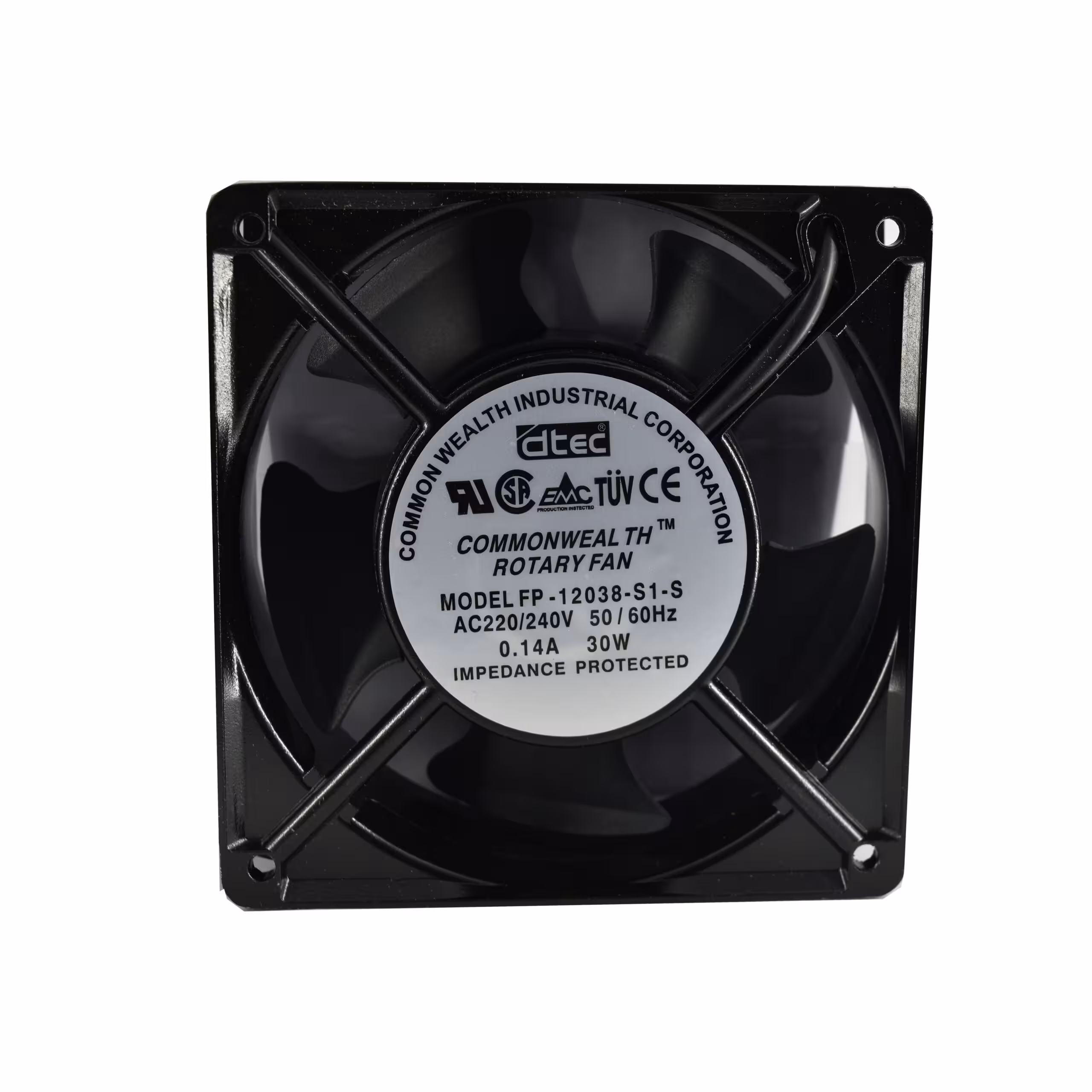 فن 220V دو سیمه سایز 12x12 ضخامت 38cm