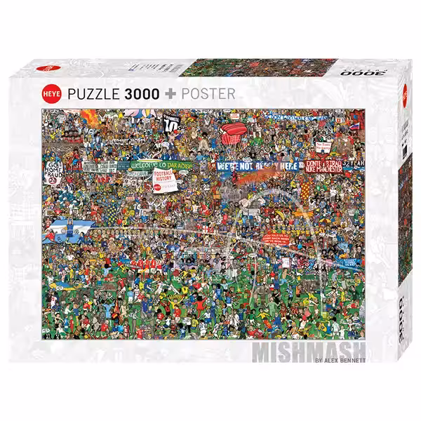 پازل 3000 تکه HEYE طرح تاریخ فوتبال