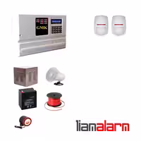 پکیج دزدگیر اماکن با سیم مدل جی ام کا سیم کارتی و تلفنی GM910PY2