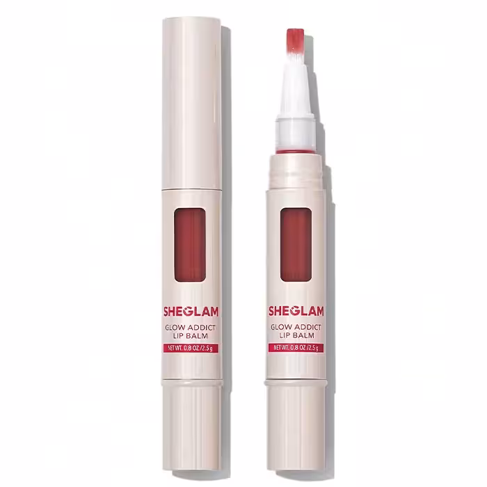 بالم لب براق براش دار شیگلم مدل گلو ادیکتGLOW ADDICT LIP BALM