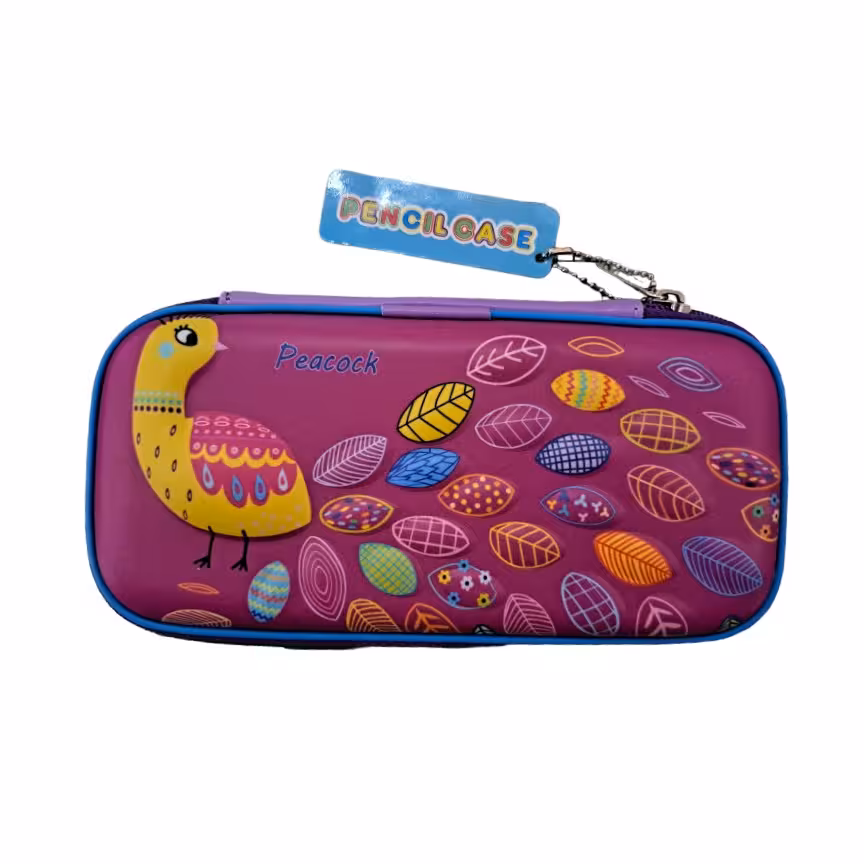 جامدادی کتابی سیلیکونی نرم با طرح برجسته  (کیفیت عالی)