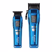 ماشین اصلاح موی سر و صورت شارژی کیمی مدل KM-2797-plus بسته 2 عددی