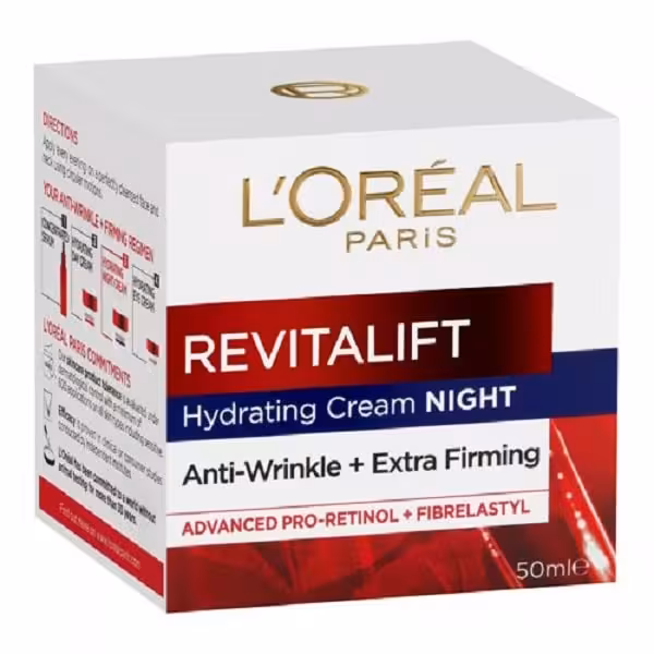 کرم شب ضد چروک رویتالیفت لورال حجم 50 میل Loreal Revitalift