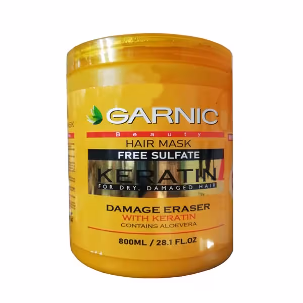 ماسک مو کراتینه گارنیک مدل Damage Eraser حجم 800 میلی لیتر