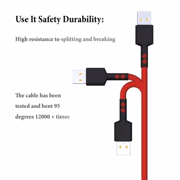 کابل تبدیل USB به microUSB کلومن مدل kd-30 مجموعه 5 عددی مشکی 7 روز تضمین بازگشت کالا