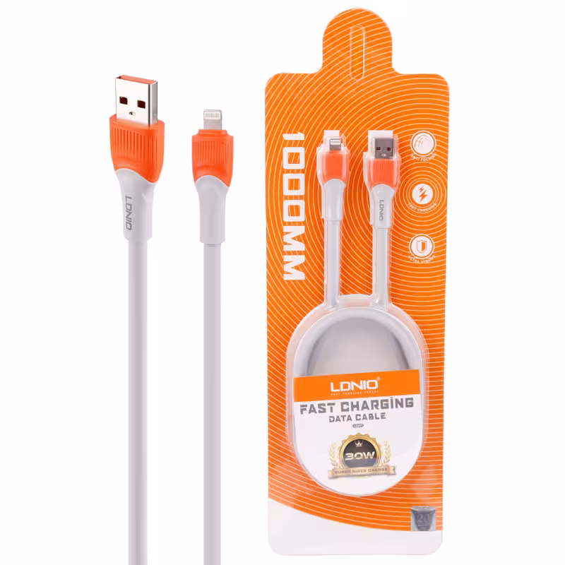 کابل شارژ آیفون Lightning الدینیو LDINO LS601
