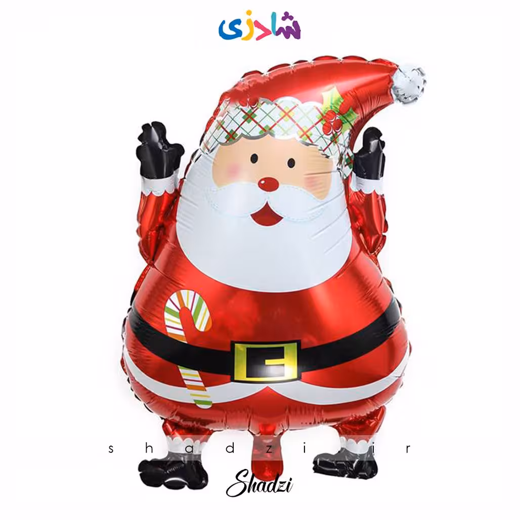 بادکنک فویلی بابانوئل کریسمس