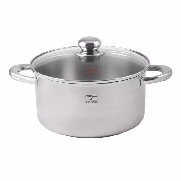 قابلمه استیل پارس استیل سایز 24 (کف سه لایه)