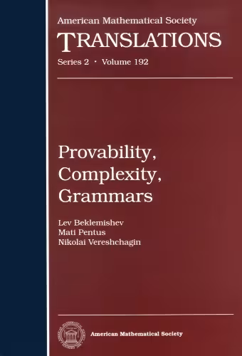 خرید و دانلود نسخه کامل کتاب Provability, Complexity, Grammars