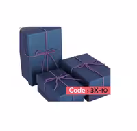 جعبه هدیه آبی نفتی سون سایز کوچک کد 3X