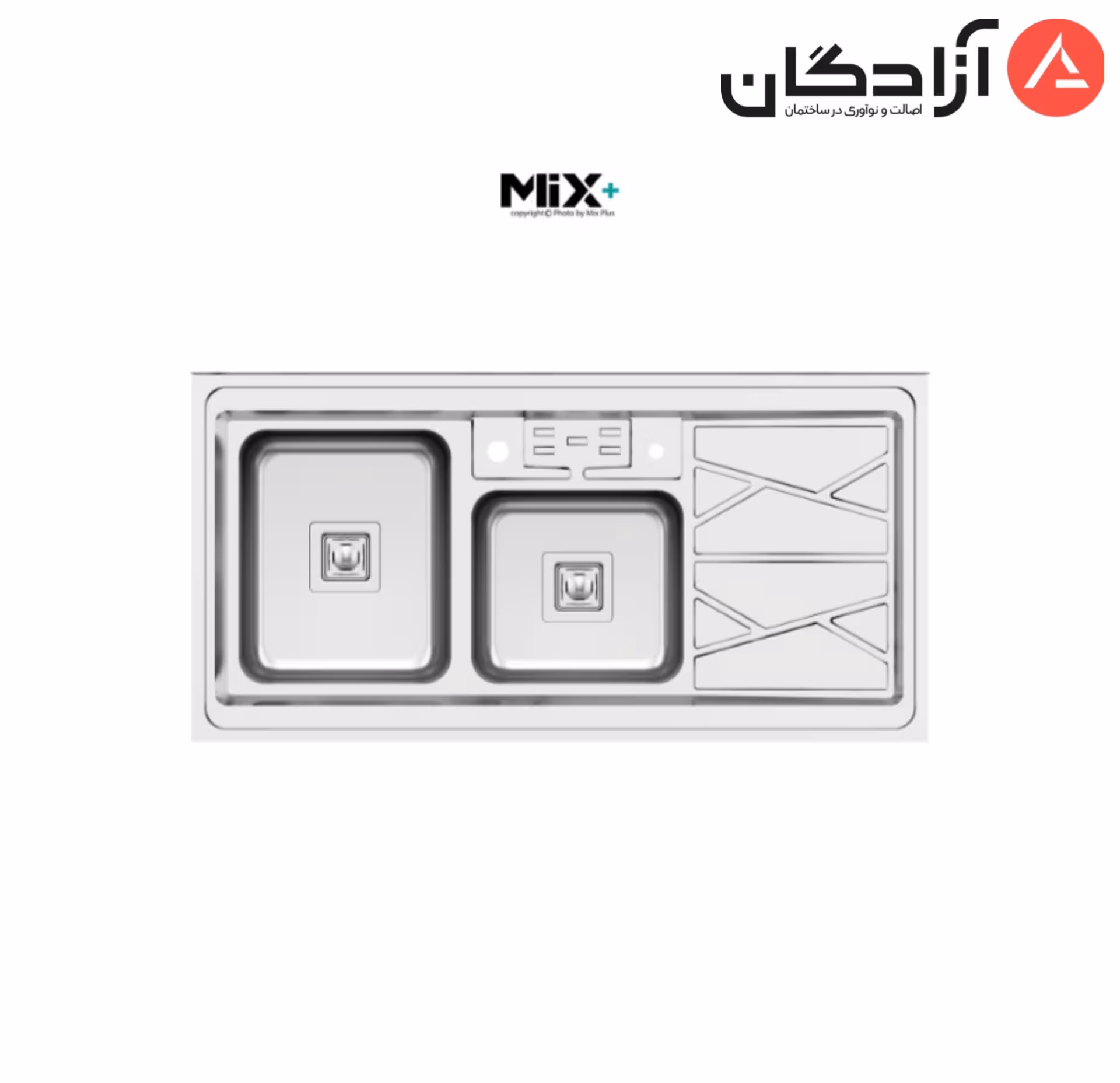 سینک فانتزی روکار میکس پلاس مدل 9041S45