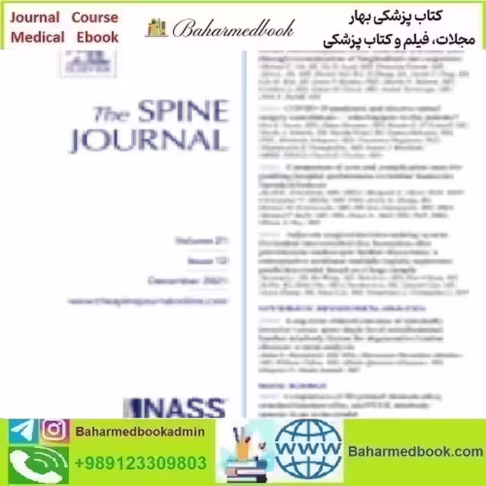 The Spine Journal Volume 21 Issue 1 to 12 2021 TRUE PD