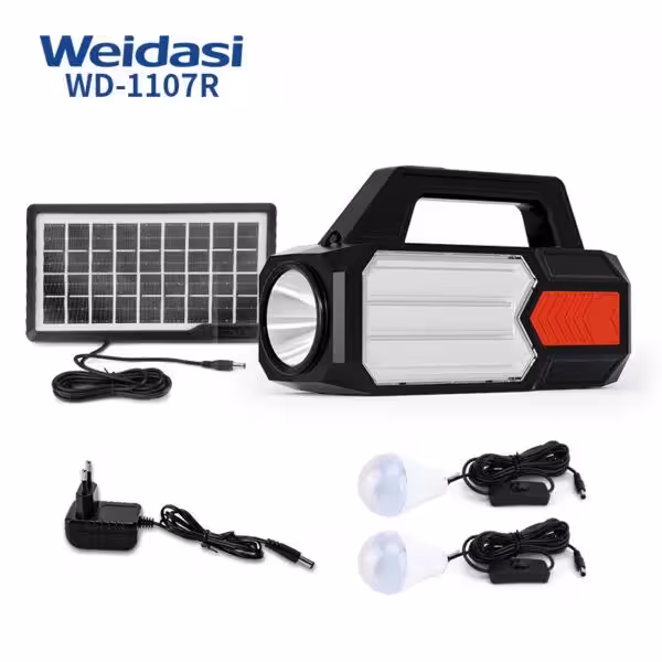 چراغ خورشیدی (سولار) با باتری اسید سرب ویداسی مدل WD-1107R