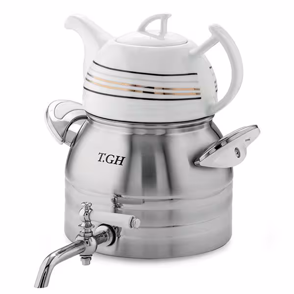 کتری قوری قیطاسی 3 لیتری مدل 7350 کف چدن