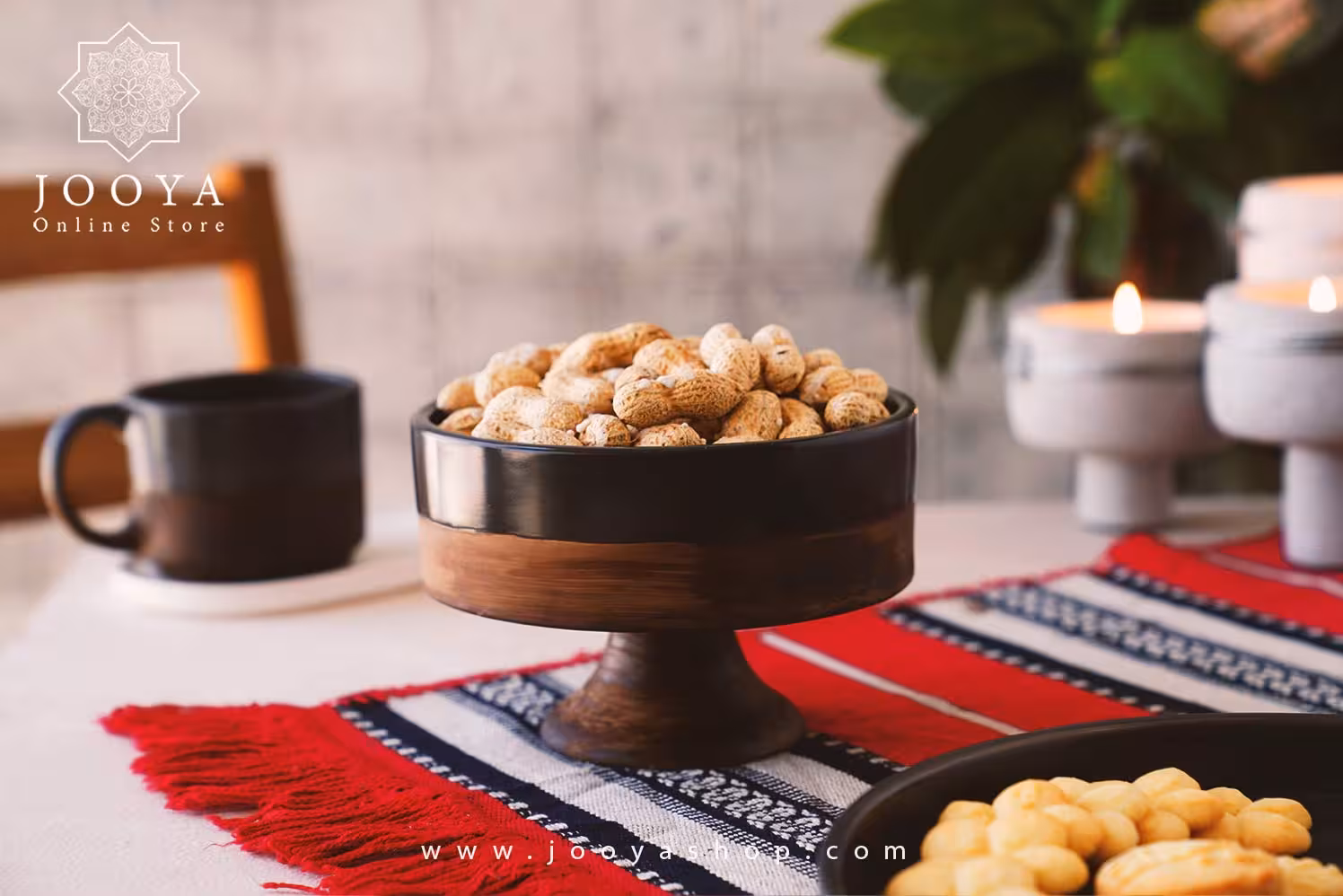 شکلات خوری پایه دار سرامیکی نلین