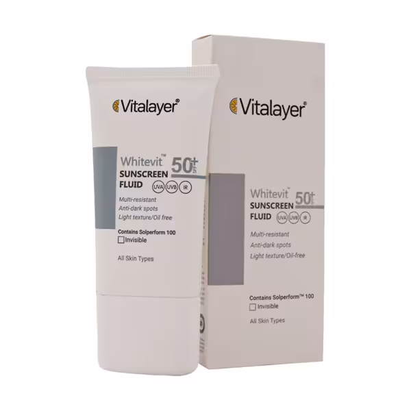فلوئید ضد آفتاب ضد لک وایت ویت ویتالیر 50 میلی لیتر | Vitalayer Whitevit Anti-Brown Spot Whitening Fluid 50 ml