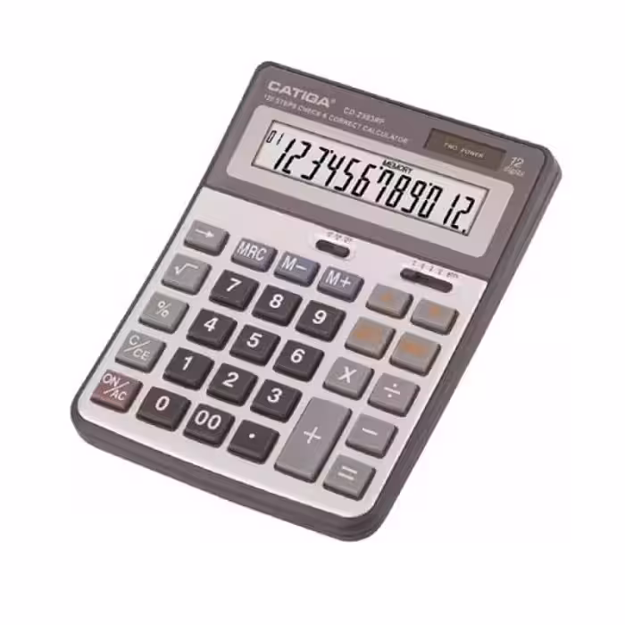 ماشین حساب رومیزی کاتیگا CD-2383-12RP