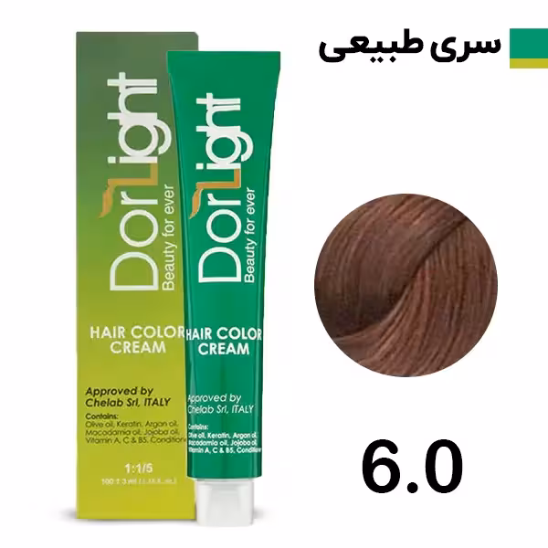 رنگ موی دورلایت بلوند تیره سری طبیعی شماره 6.0 Dorlight