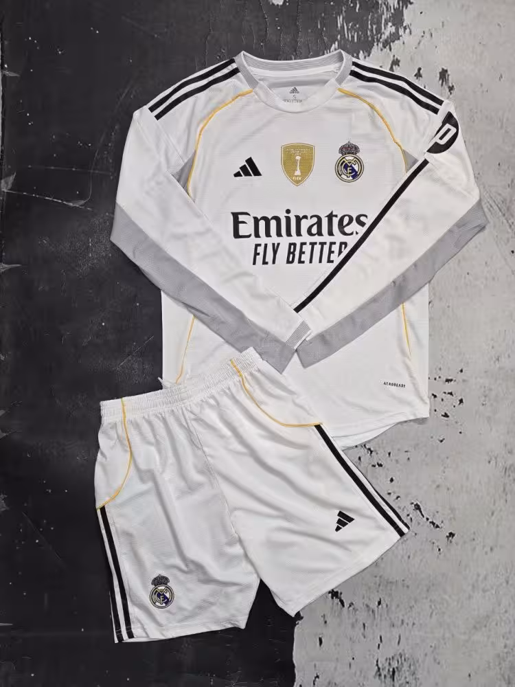 کیت اول آستین بلند رئال مادرید 2026 (هواداری)