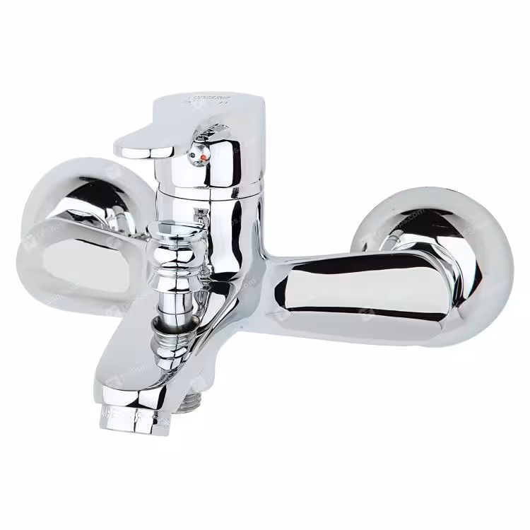 شیر حمام صدف راسان (کروم)