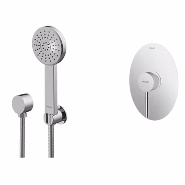 شیر و دوش حمام توکار شودر مدل روگن تیپ 2کروم( رنگبندی BRASS)