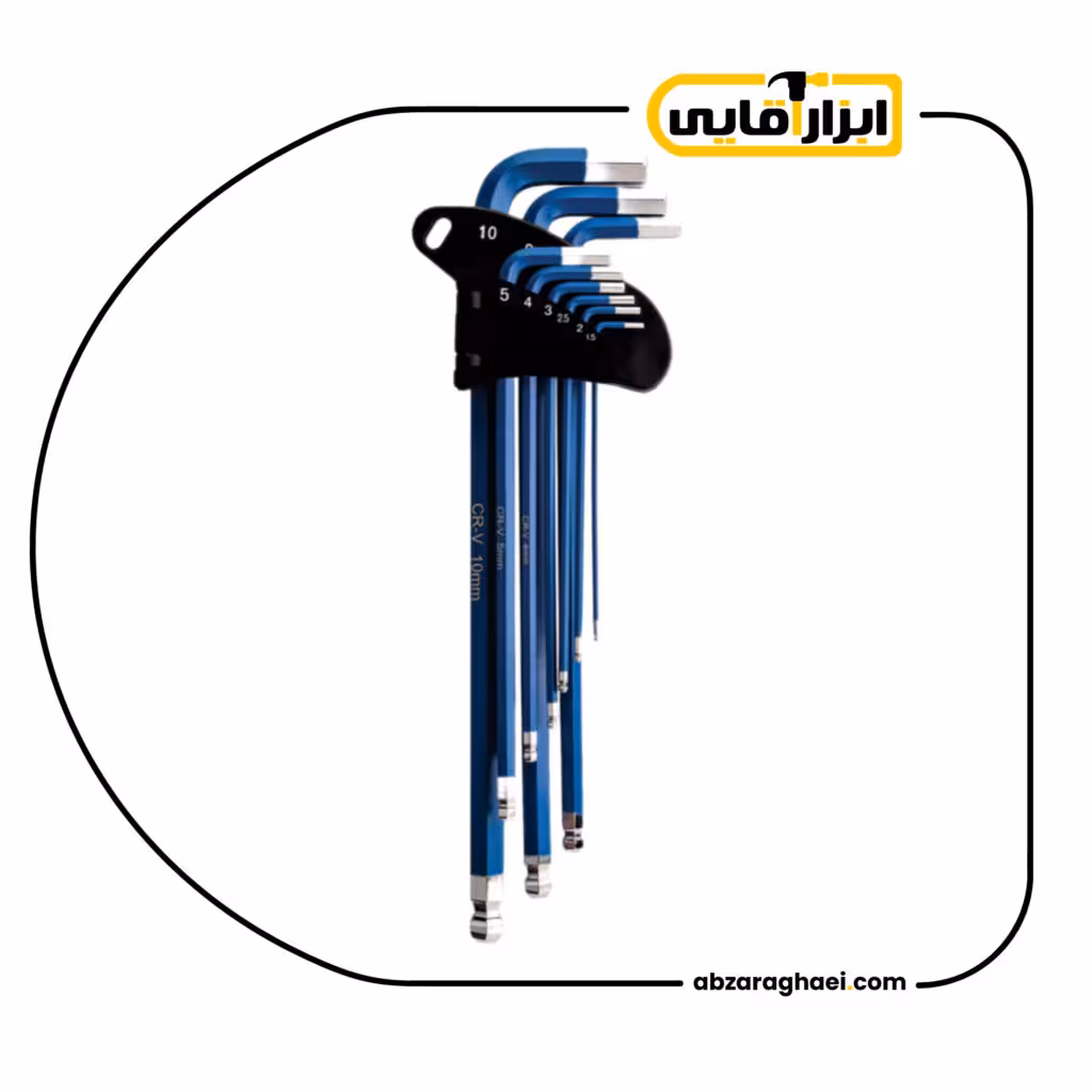 آچار آلن ته گرد هیوندای مدل HT290 مجموعه 9 عددی