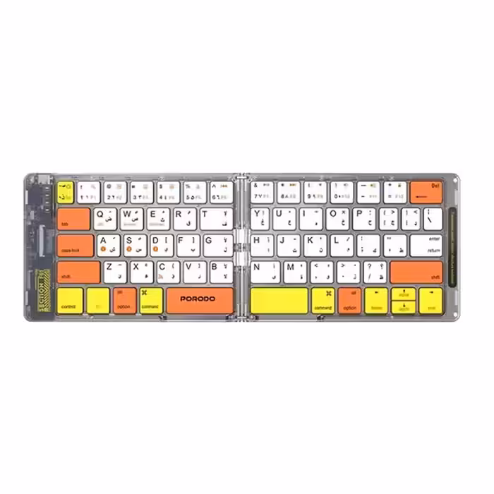 کیبورد تاشو بلوتوثی پرودو PORODO CRYSTAL SHELL ETK03