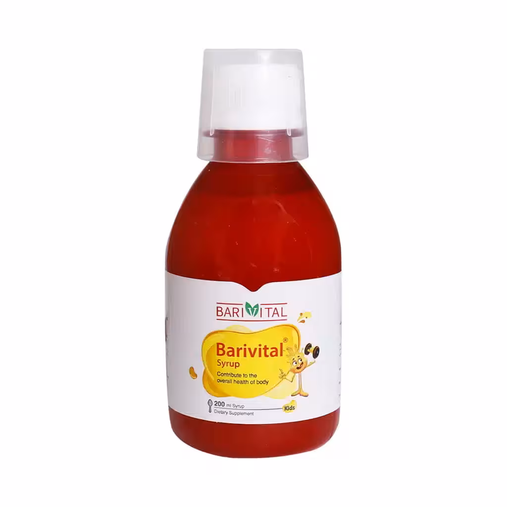 شربت باریویتال کودکان باریویتال 200 میلی لیتر Barivital Barivital Syrup 200 ml