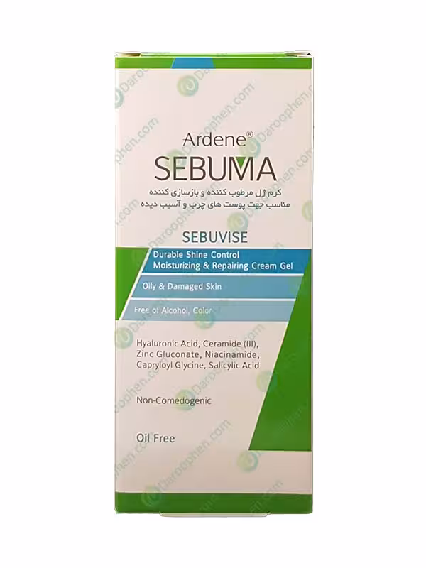 کرم ژل مرطوب کننده و بازسازی کننده سبوما آردن