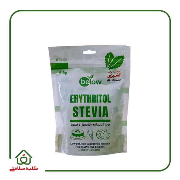شیرین‌کننده کتو اریتریتول و استویا – مخصوص آشپزی بیلو