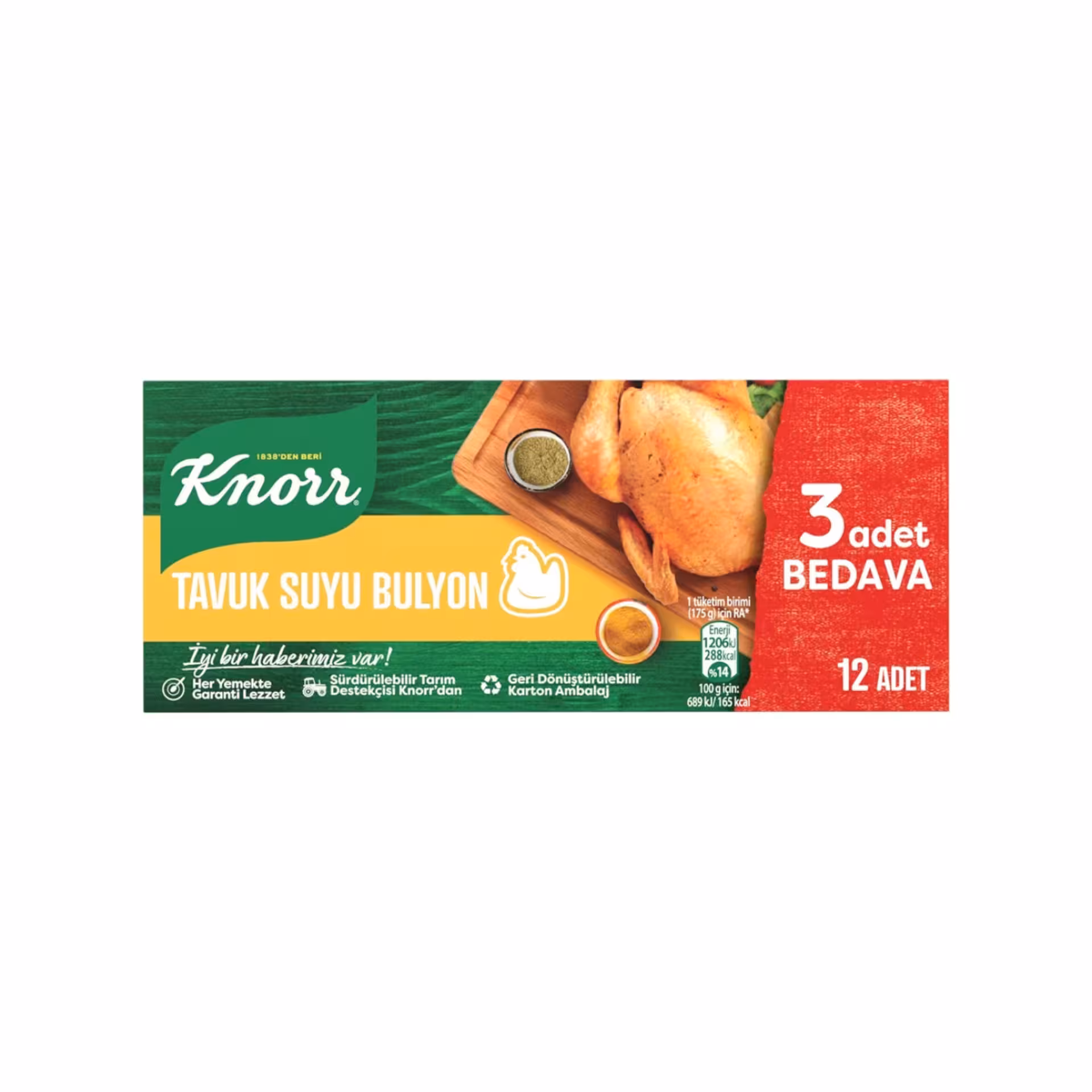 عصاره مرغ کنور بسته 12 عددی