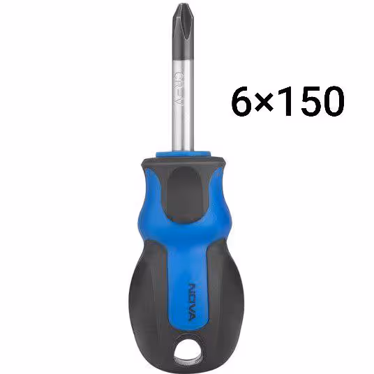 پیچ گوشتی دسته پلاستیکی 150×6 چهار سو نووا NOVA مدل 1629