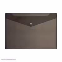 پوشه دکمه دار A4 دودی کمل