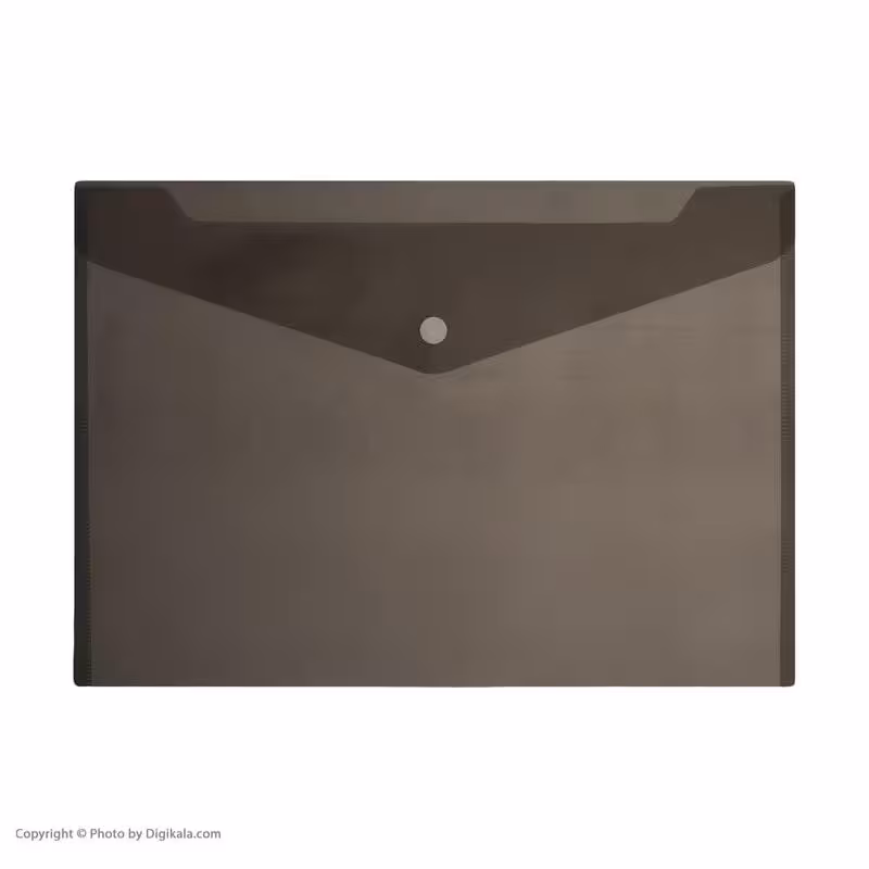 پوشه دکمه دار A4 دودی کمل