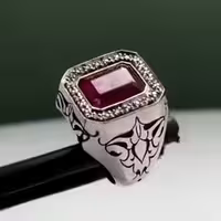 انگشتر یاقوت سرخ کد 12184