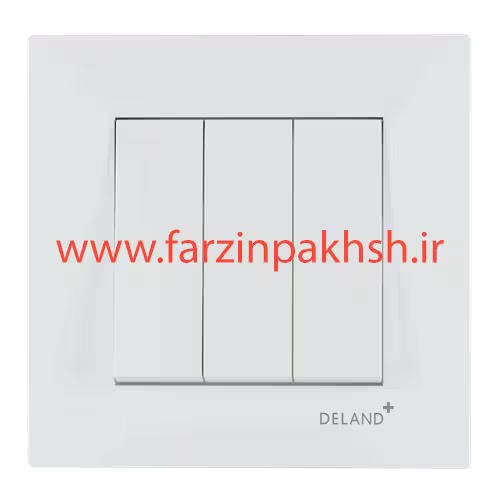 کلید سه پل توکار دلند مدل آسا