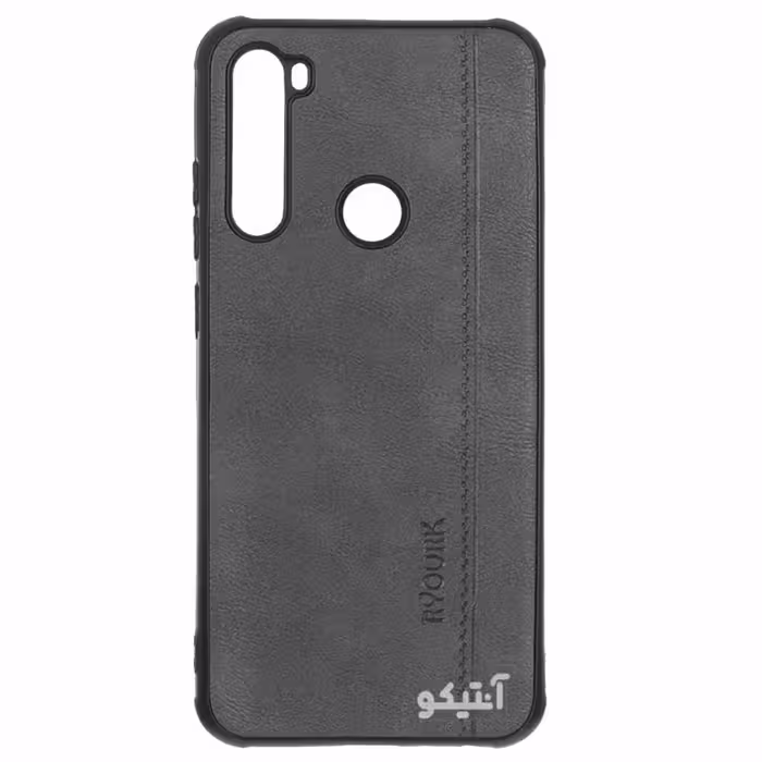 قاب Xiaomi Note8T مدل چرمی ساده لوگو Ryourk – رنگ خاکستری