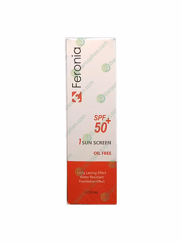 ضد آفتاب spf 50 فاقد چربی رنگ روشن فرونیا – Feronia