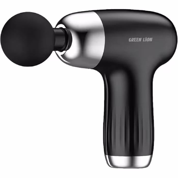 ماساژور تفنگی گرین لاین مدل GREEN LION MINI MASSAGE GUN 6 SPEED LEVELS GNMINMSGNBK