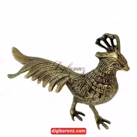 مجسمه برنجی برنزی طاووس