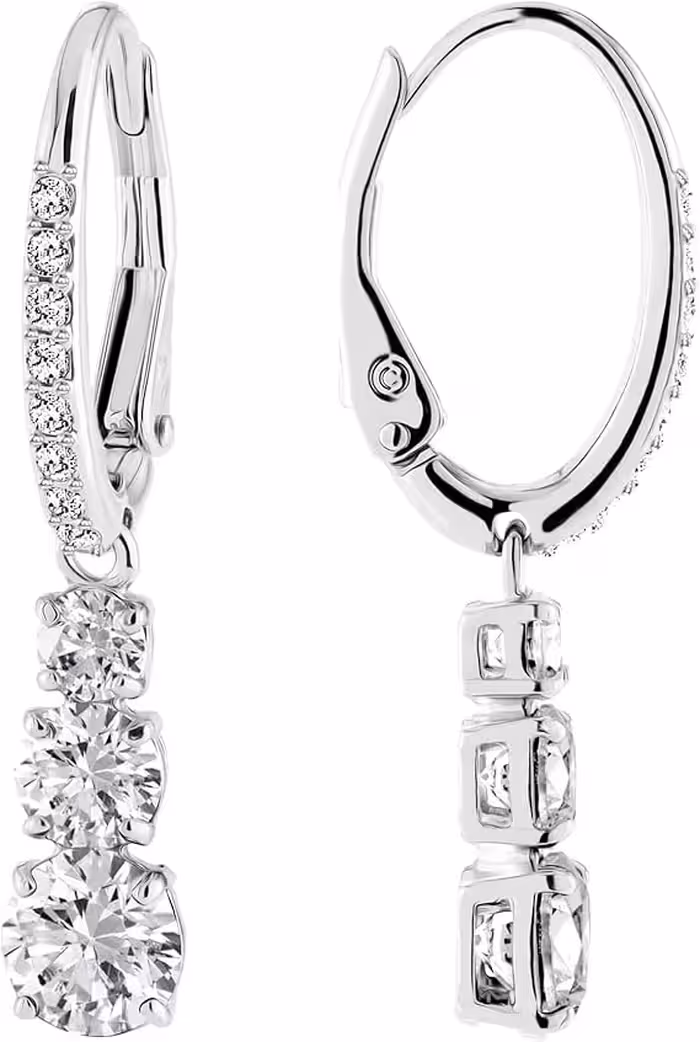 جواهرات گوشواره کریستالی Swarovski Attract Trilogy