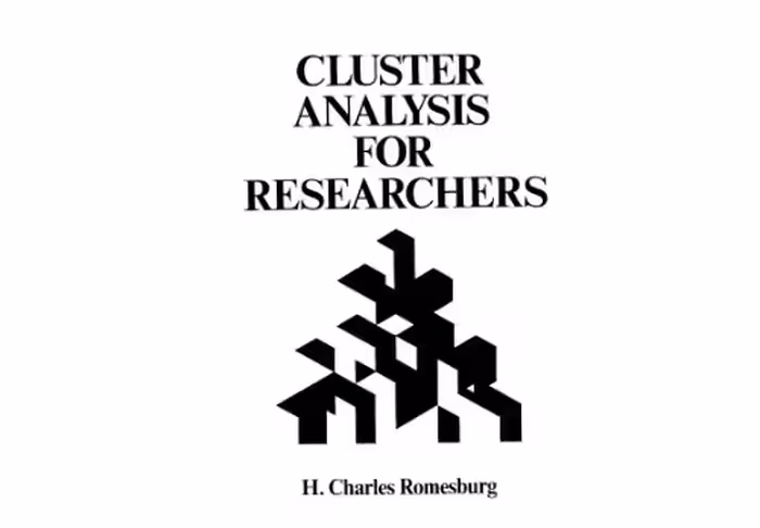 خرید و دانلود نسخه کامل کتاب Cluster analysis for researches